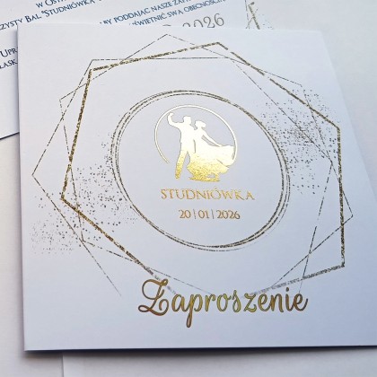 Studniówka - Złocona tańcząca para