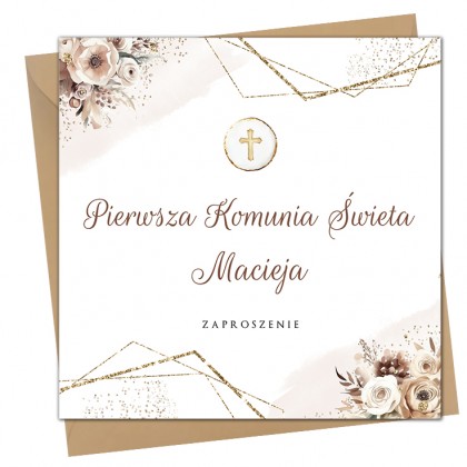 Komunia - kwiaty BOHO